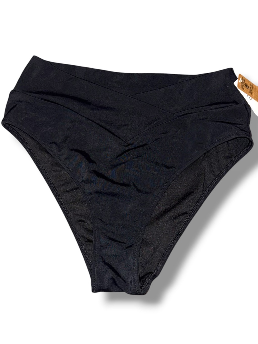 Victoria’s Secret PINK high waist criss cross black swim bottoms - Picture 1 of 4